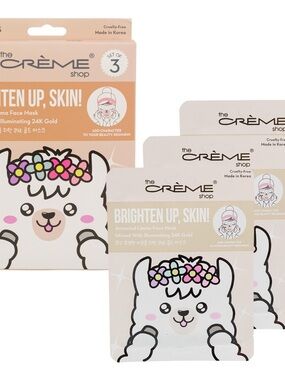 the CRÈME shop Brighten Up, Skin! Llama Face Mask - Cream